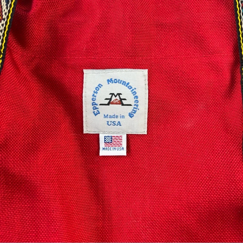 Epperson mountaineering red climb tote made in USA oval loops 14L - Picture 2 of 7